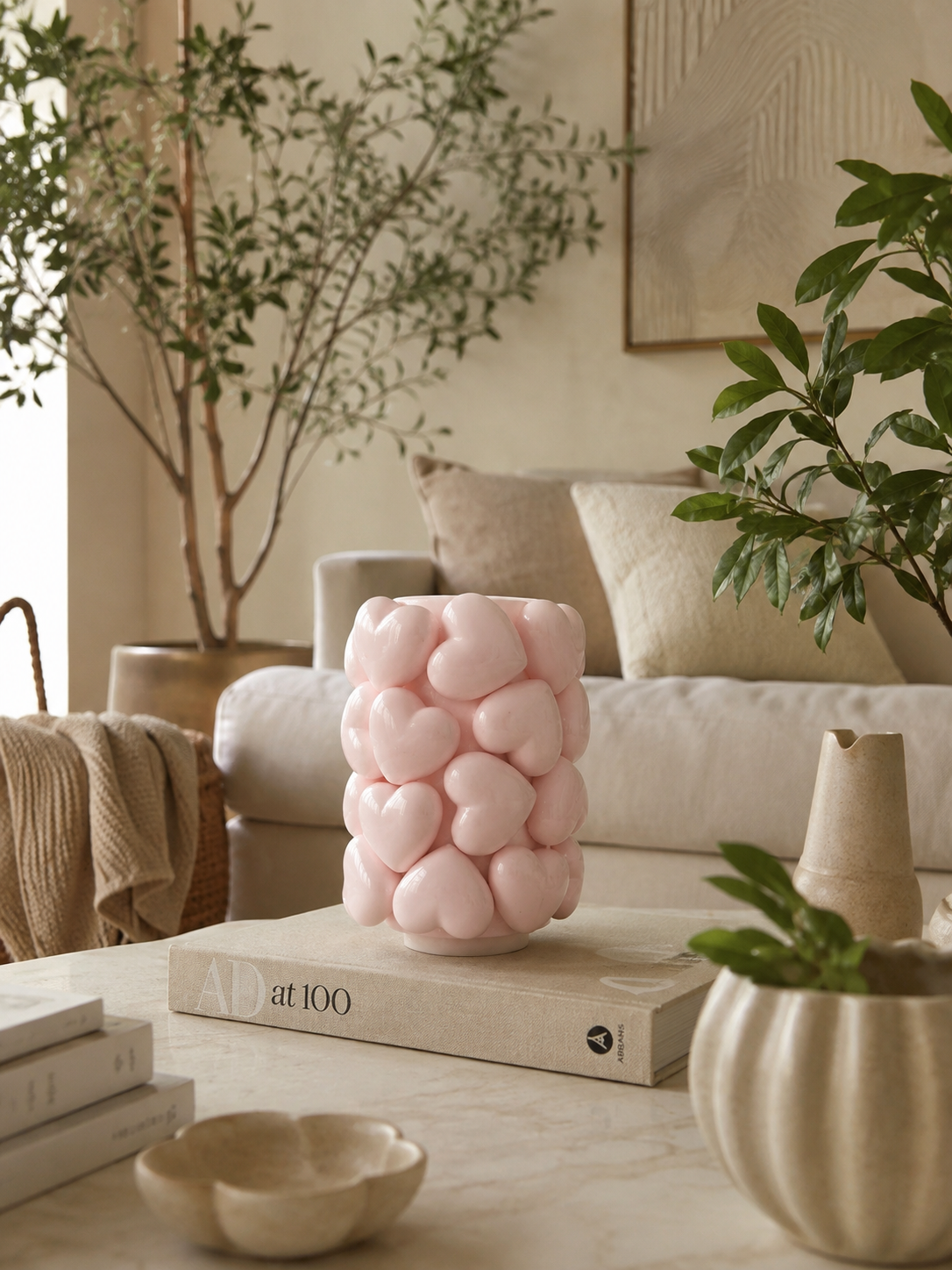 Heart Sculpture Vase