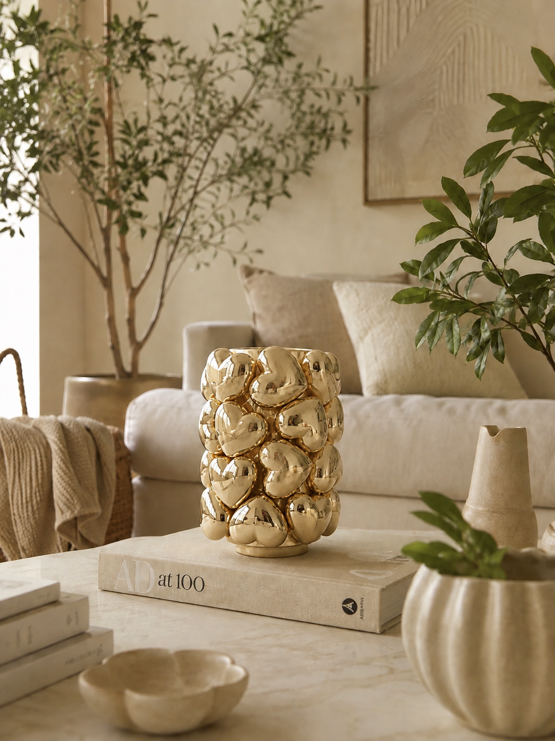 Heart Sculpture Vase
